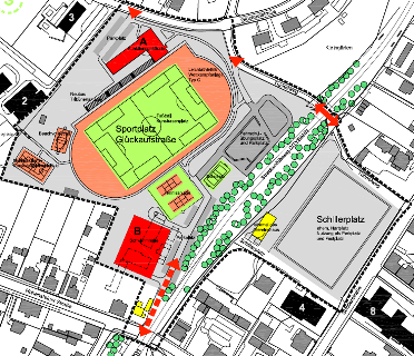 Sportanlage Glückaufstraße Plan