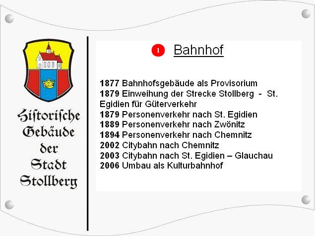 Schild Bahnhof