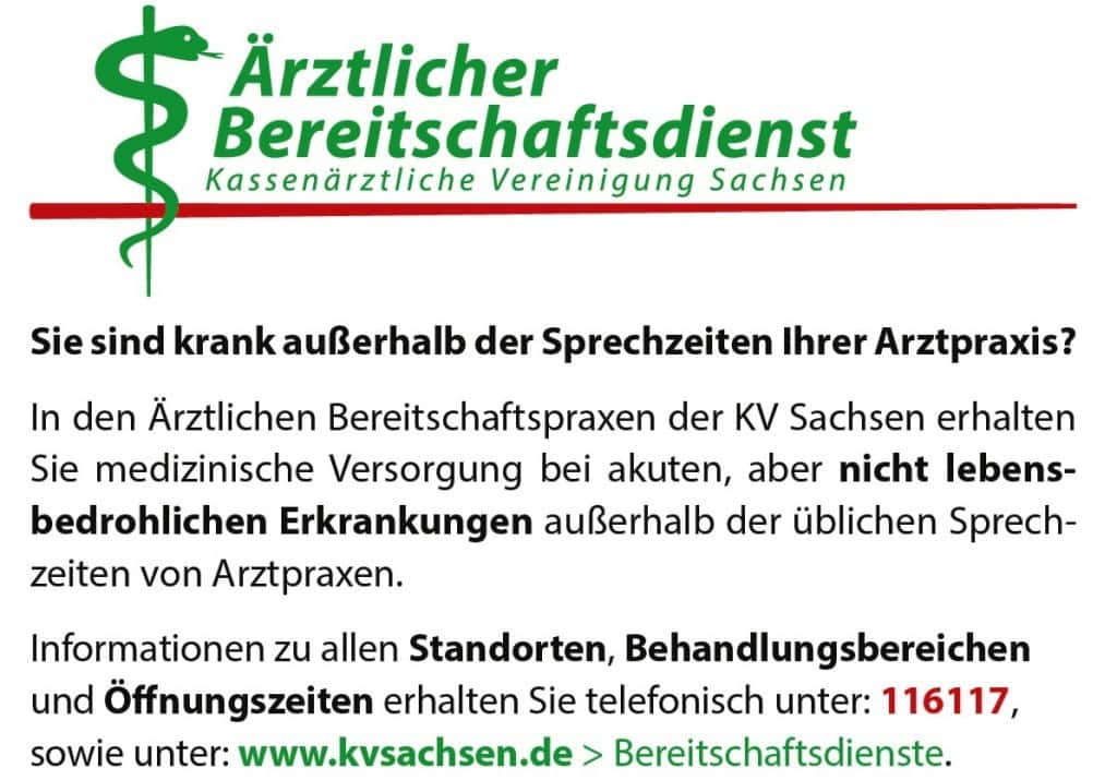 Informationen zu Ärztlicher Bereitschaftsdienst