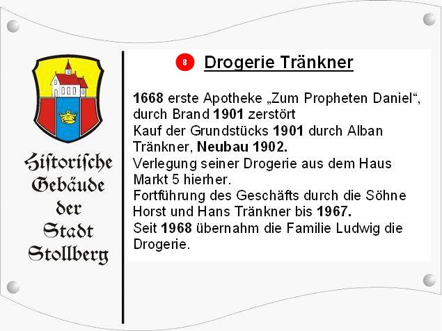 Drogerie Tränker Schild