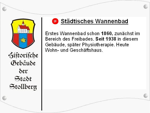 Städtisches Wannenbad Schild