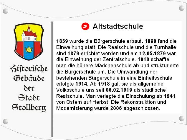 Altstadtschule Schild